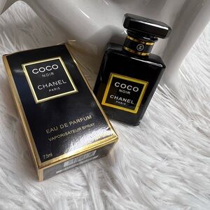 CHANEL Coco Noir Perfume with Black and Gold Design